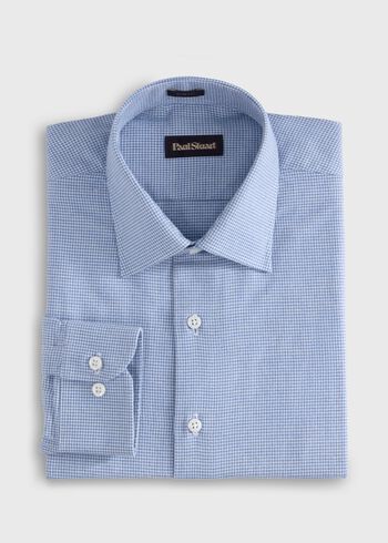 Paul Stuart Brushed Cotton Houndstooth Sport Shirt