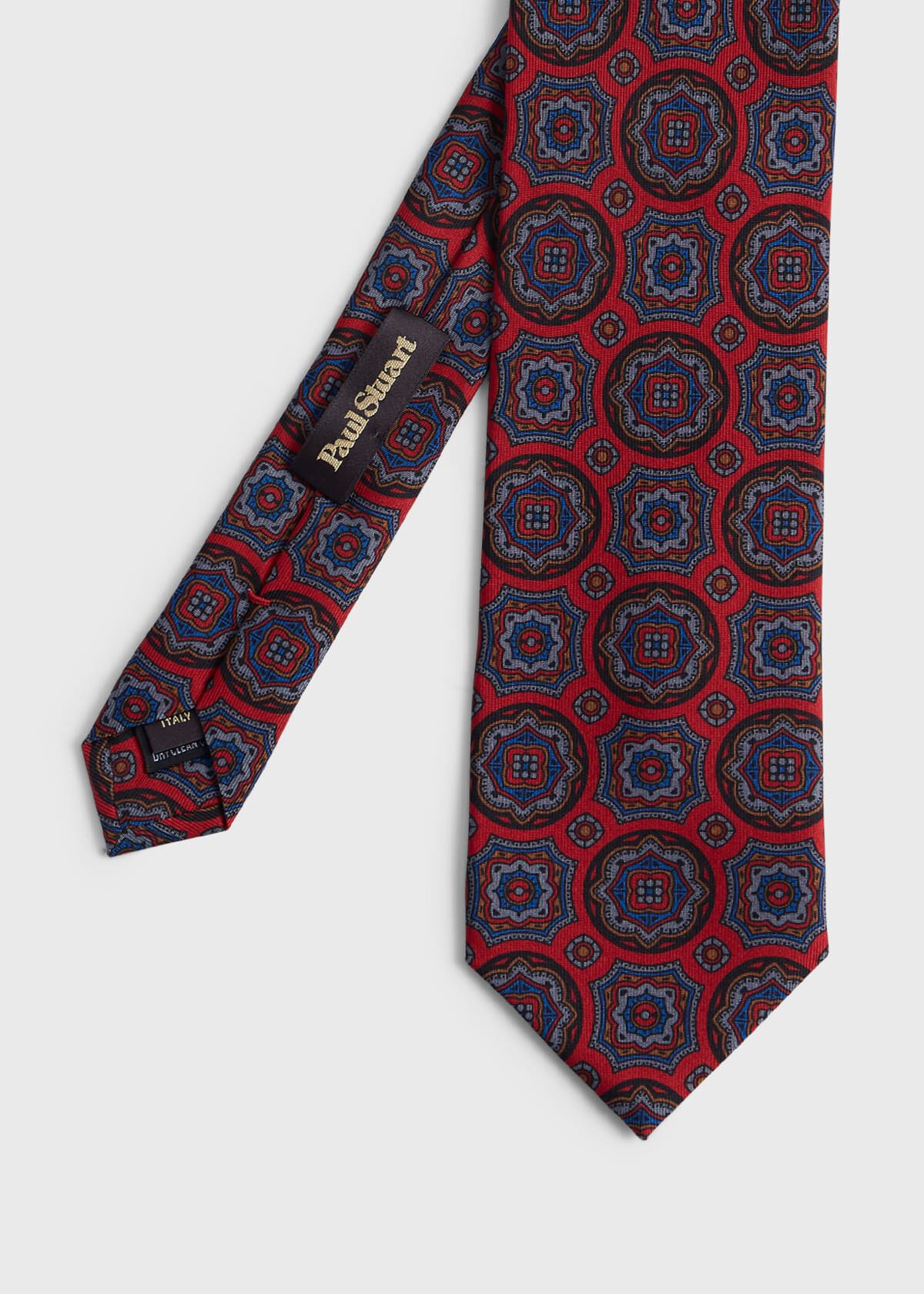 Printed Silk Oversized Medallion Tie