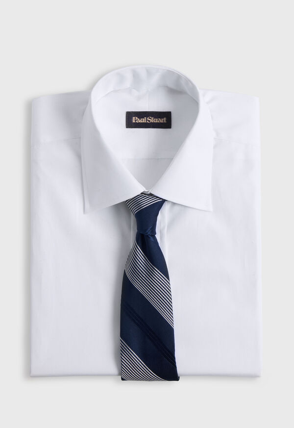 Paul Stuart Silk Woven Stripe Tie, image 3