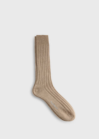 Paul Stuart Solid Color Ribbed Sock