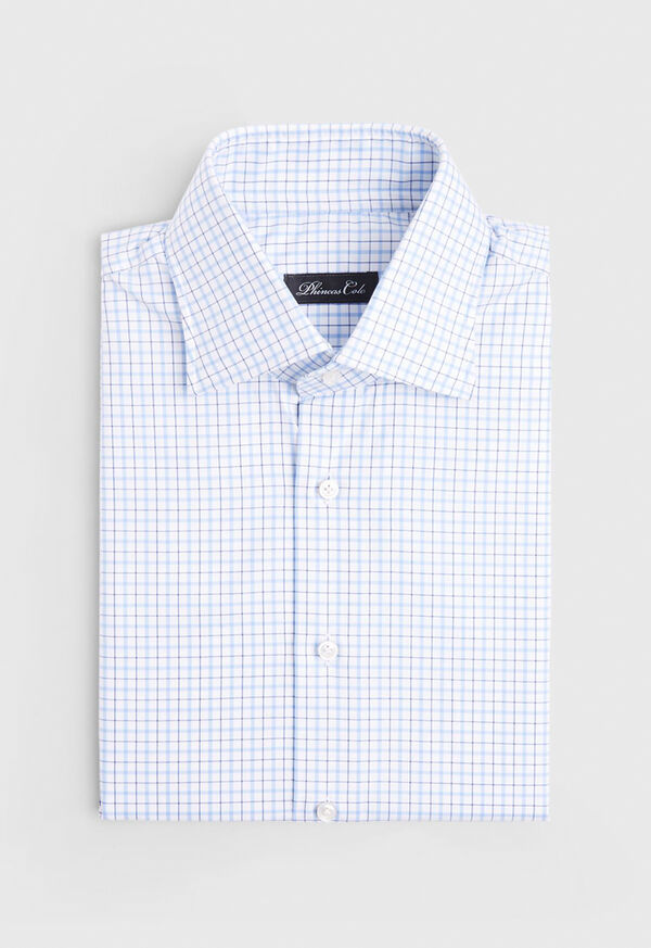 Paul Stuart Blue/White Tattersall Dress Shirt, image 1