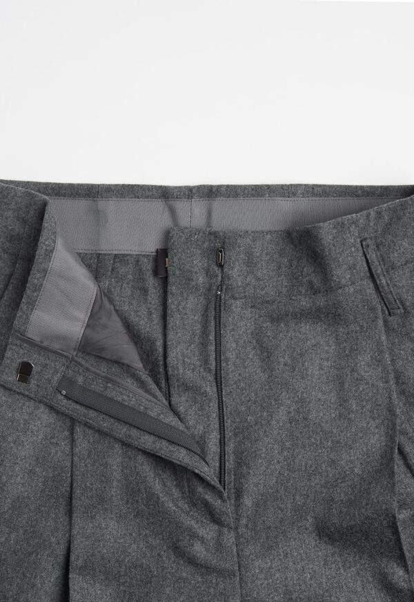 Paul Stuart Cuffed Wide Leg Flannel Trouser, image 2