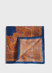 Paul Stuart Silk Twill Paisley Pocket Square, thumbnail 1