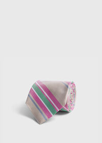 Paul Stuart Woven Silk Oxford Stripe Tie, thumbnail 1