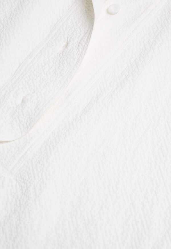Paul Stuart White Seersucker Cap Sleeve Dress, image 2