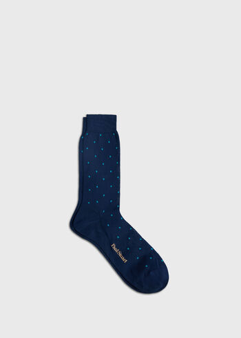 Paul Stuart Polka Dot Dress Sock