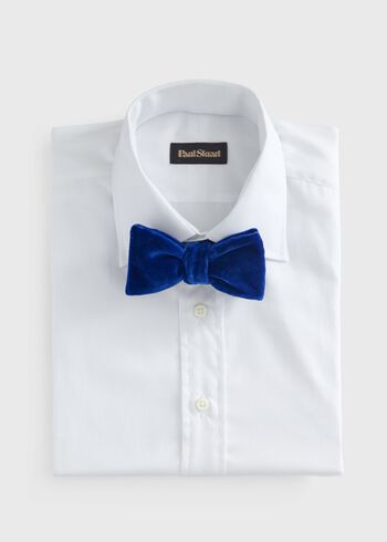 Paul Stuart Blunt Edge Cotton Velvet Bow Tie