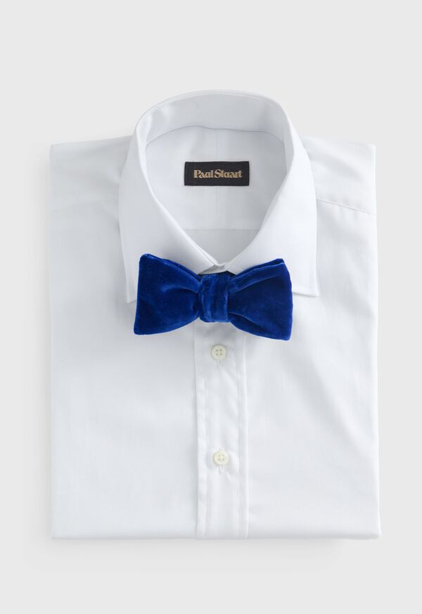 Paul Stuart Blunt Edge Cotton Velvet Bow Tie, image 2