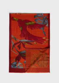 Paul Stuart <div>Lambswool Bird Scarf</div>, thumbnail 2