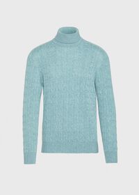 Paul Stuart Scottish Cashmere Cable Knit Turtleneck, thumbnail 1
