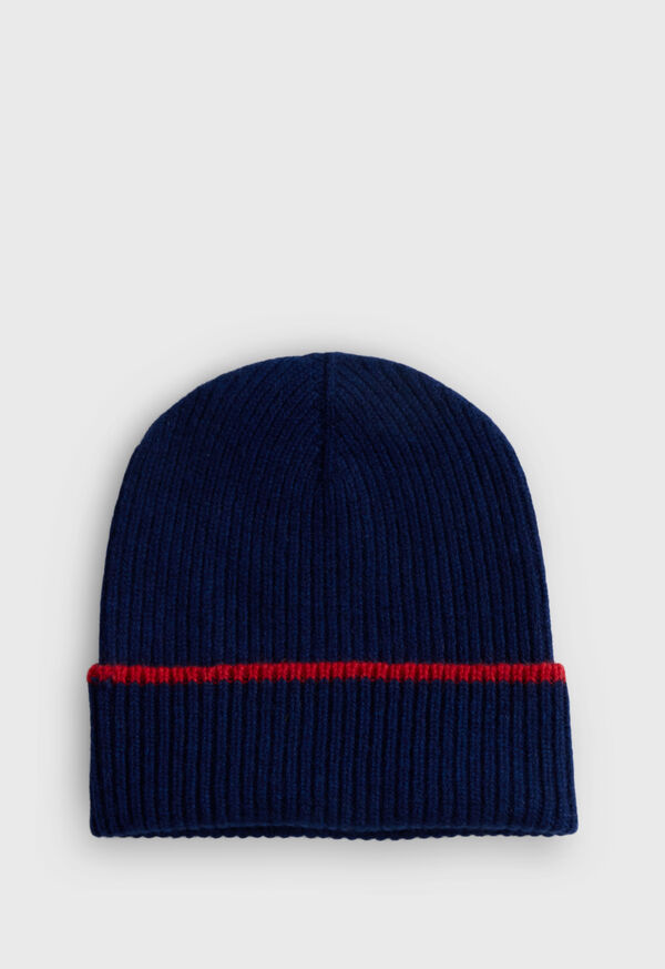 Paul Stuart Cashmere Ribbed Beanie, image 1