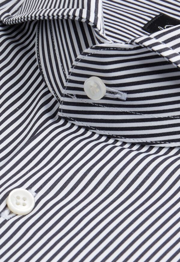 Paul Stuart Black and White Stripe Dress Shirt, image 2