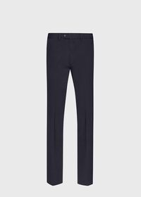 Paul Stuart Navy Cotton Stretch Pant, thumbnail 1