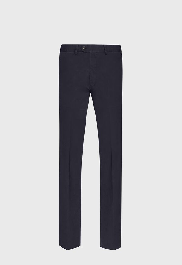 Paul Stuart Navy Cotton Stretch Pant, image 1