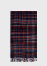 Paul Stuart Cashmere Tartan Extra Wide Scarf, thumbnail 2