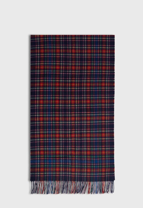 Paul Stuart Cashmere Tartan Extra Wide Scarf, image 2