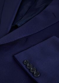 Paul Stuart Marine Blue Hopsack Soft Jacket, thumbnail 2