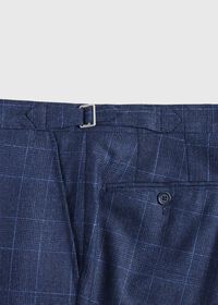 Paul Stuart Navy Plaid Double Breasted Suit, thumbnail 8