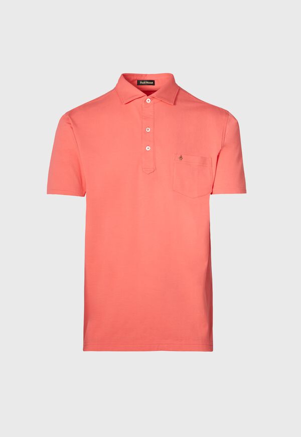 Paul Stuart Pima Cotton Front Pocket Logo Polo, image 1