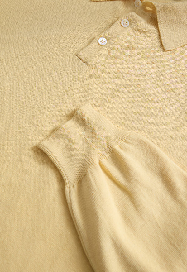 Paul Stuart Egyptian Cotton Long Sleeve Polo, image 3