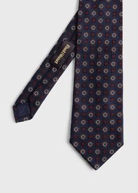Paul Stuart Woven Silk Small Medallion Tie, thumbnail 1