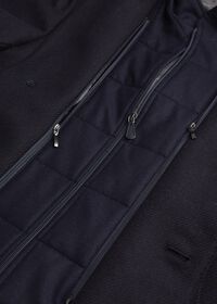 Paul Stuart Navy Twill 3 Button Coat with Gilet, thumbnail 3