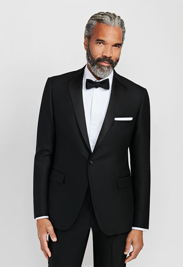 Paul Stuart Black Italian Wool Tuxedo, image 2