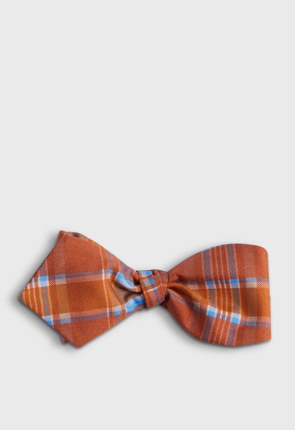 Paul Stuart Habotai Silk Plaid Bow Tie, image 1