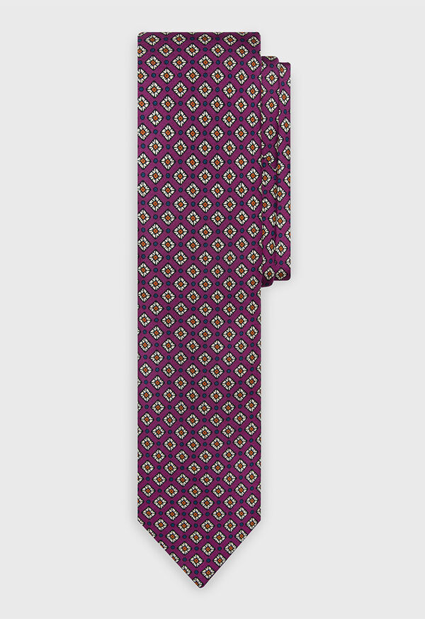 Paul Stuart Square Pattern Silk Tie, image 1