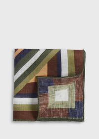 Paul Stuart Printed Linen Pocket Square, thumbnail 1