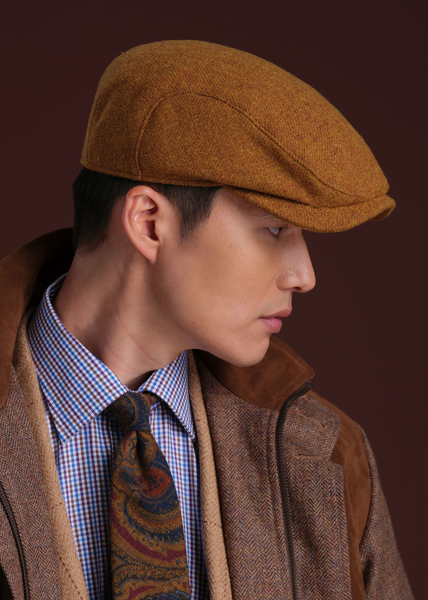 Shetland Wool Melange Ivy Cap