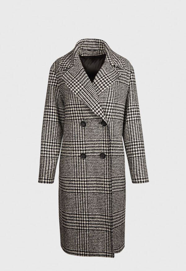 Paul Stuart Double Breasted Glen Plaid Coat, image 1