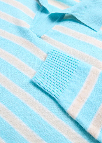 Paul Stuart Cashmere Stripe Johnny Collar