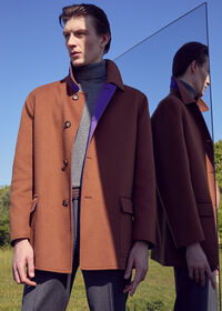 Paul Stuart Double Face Contrast Cashmere Coat, thumbnail 2