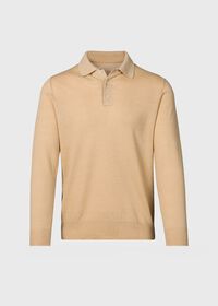 Paul Stuart Linen & Cotton Long Sleeve Polo, thumbnail 1