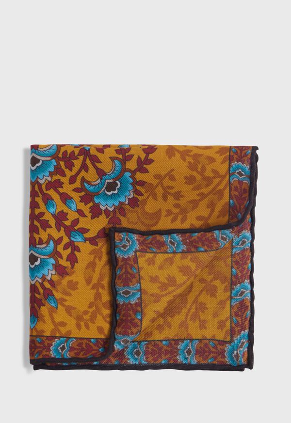 Paul Stuart Printed Floral Tree Pocket Square, image 1