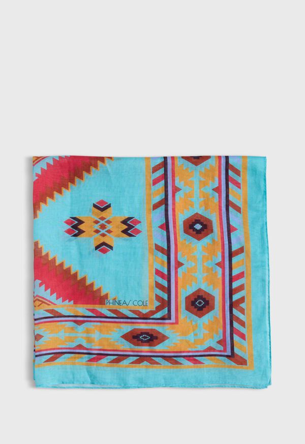 Paul Stuart Linen & Silk Print Bandana, image 3