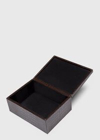 Paul Stuart Embossed Leather Jewelry Box, thumbnail 3