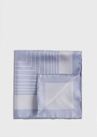 Paul Stuart Square Pattern Silk Pocket Square, thumbnail 1