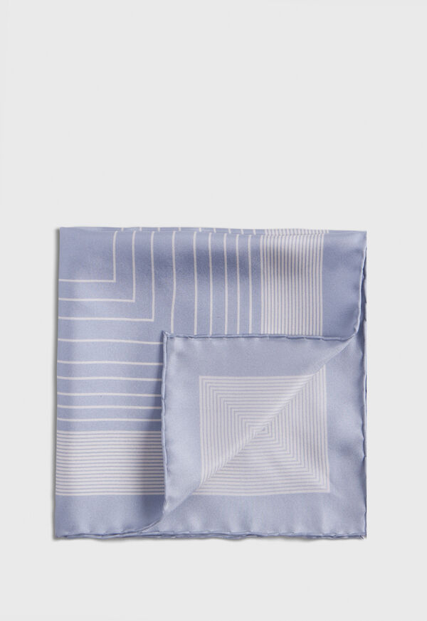 Paul Stuart Square Pattern Silk Pocket Square, image 1