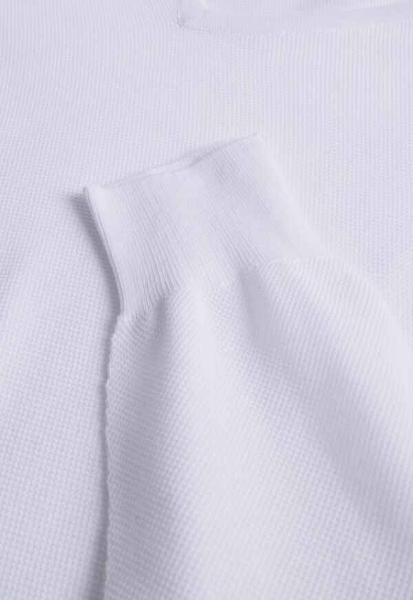 Paul Stuart Cotton Piqué V-Neck Sweater, image 2