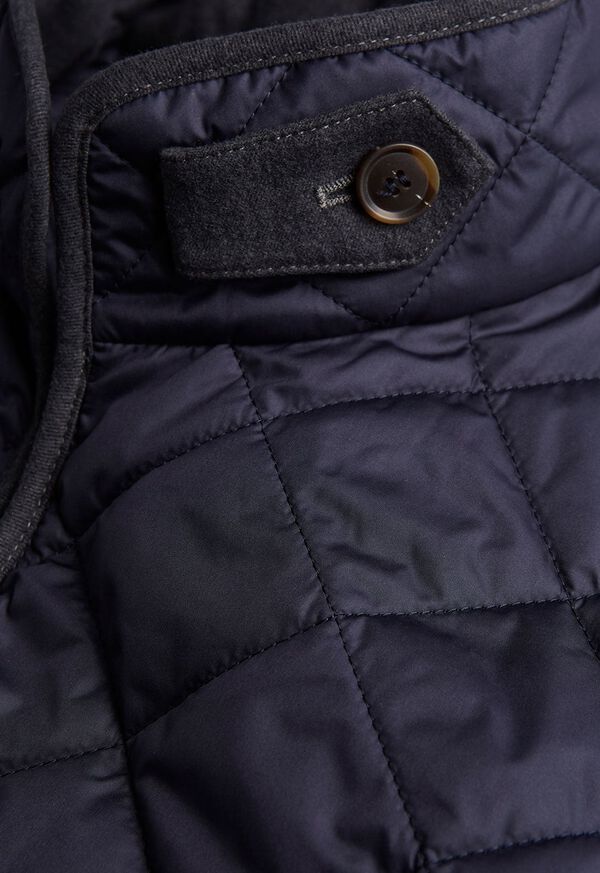 Paul Stuart Nylon Quilted Vest with Piping, image 12