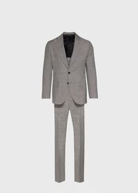 Paul Stuart Black and White Plaid Suit, thumbnail 1