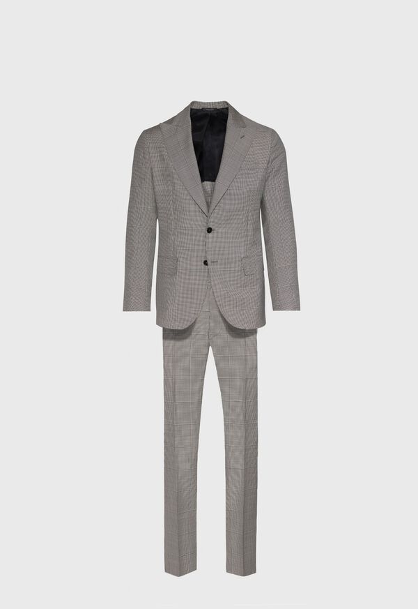 Paul Stuart Black and White Plaid Suit, image 1