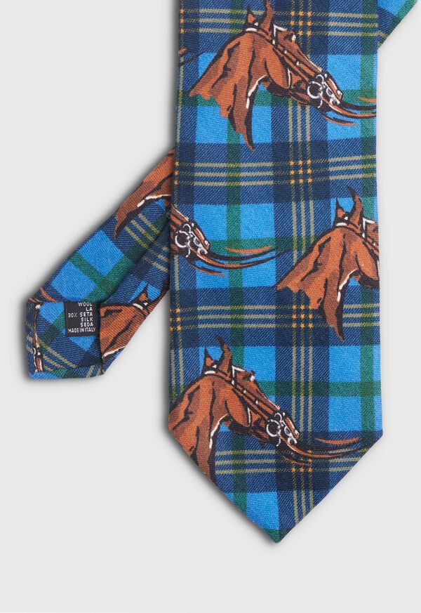 Paul Stuart Equestrian Print Tie, image 1