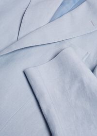 Paul Stuart Solid Light Blue Linen Sport Jacket, thumbnail 2
