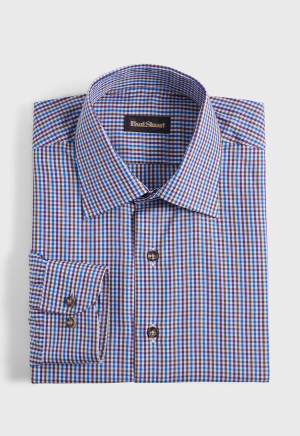 Paul Stuart Cotton Check Sport Shirt