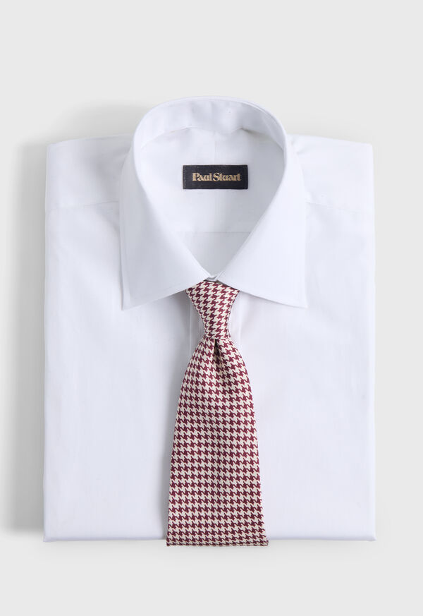 Paul Stuart Printed Silk Houndstooth Tie, image 2