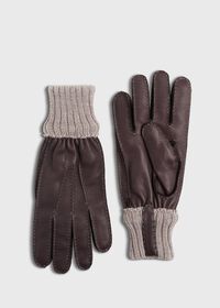 Paul Stuart Deerskin Glove with Cashmere Ribbed Cuff, thumbnail 1