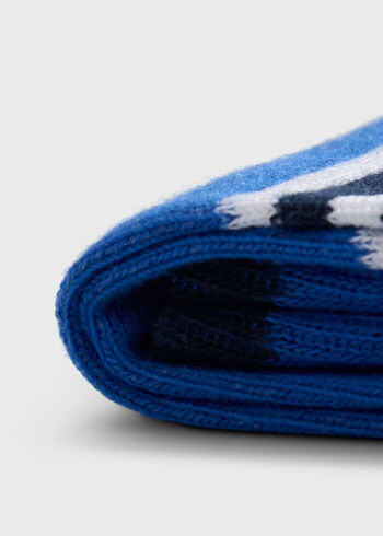 Paul Stuart Colorblock and Stripe Crew Sock